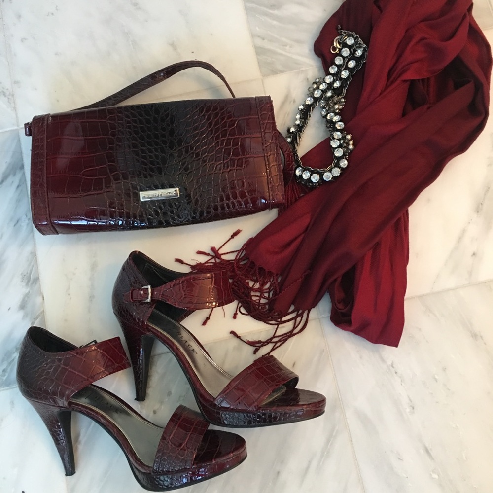 Wht House Black Mkt Paula Gator leather